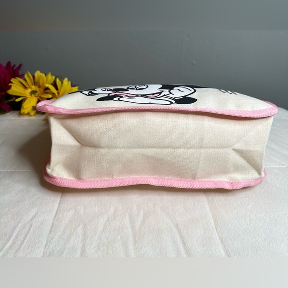 New Mickey & Minnie Cartoon Canvas Adjustable Shoulder/Crossbody Bag - Picture 6 of 11